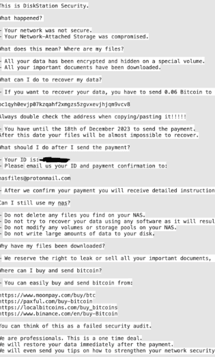 Jasa Recovery DiskStation Security Ransomware
