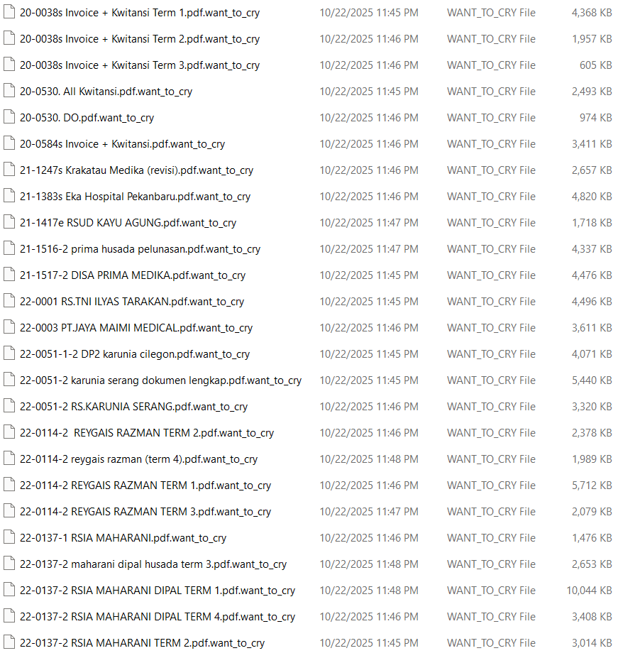 Services Recovery Ransomware WANT TO CRY – Articles